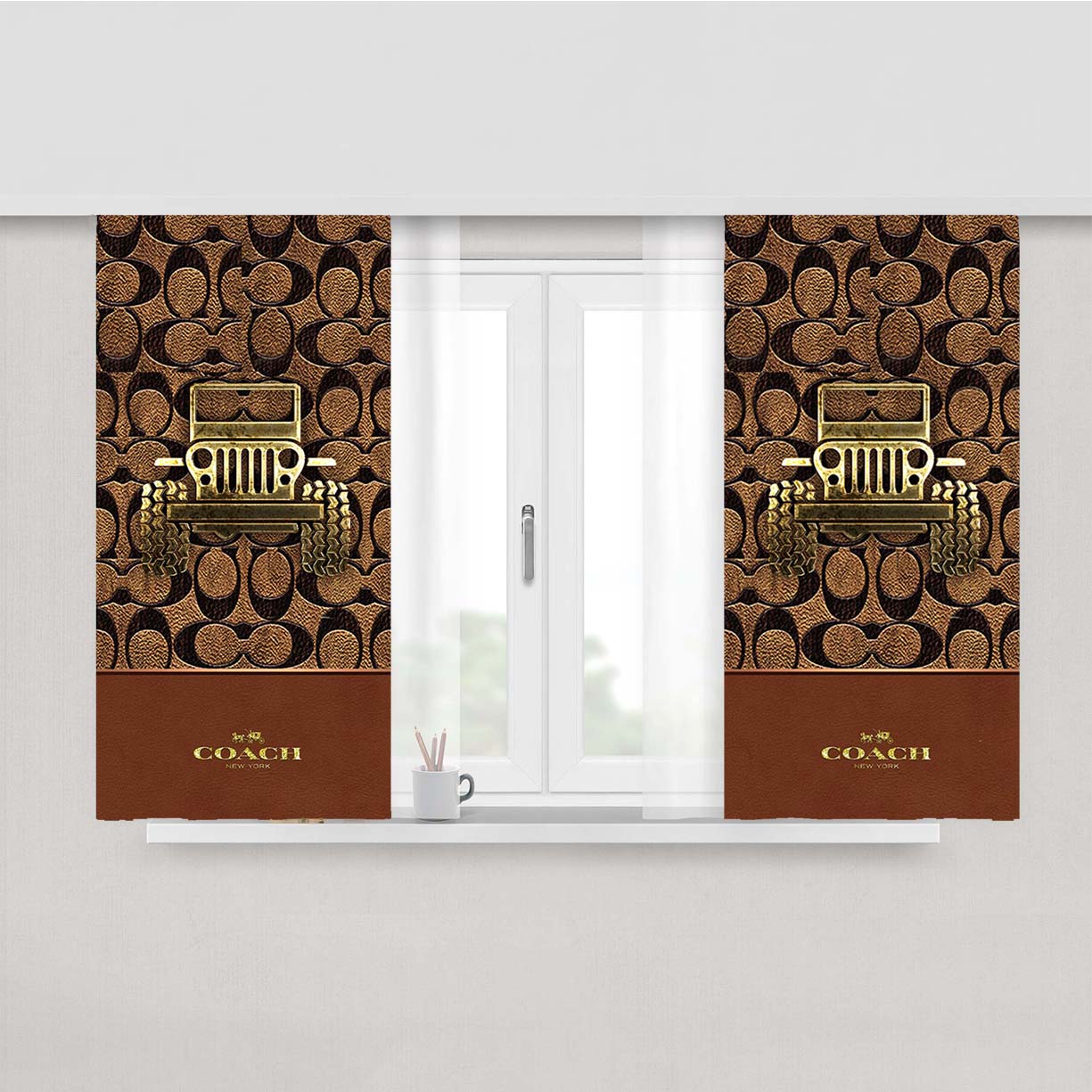 Lady Volunteers University Of Tennessee Art Peach Skin Window Curtains