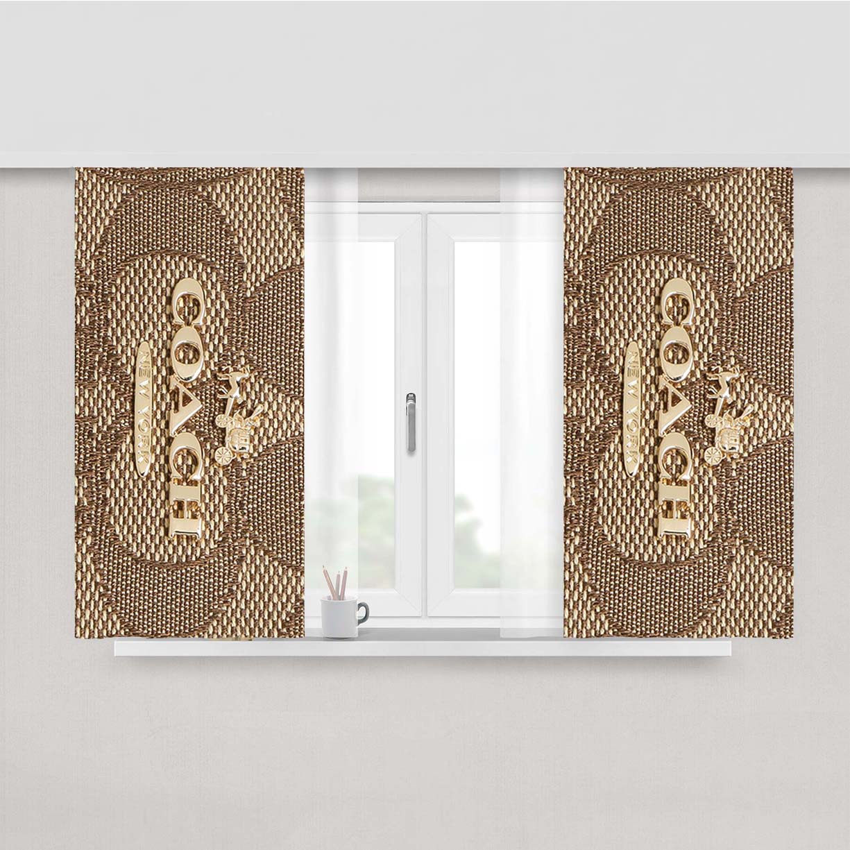 Funny Mountain Dew Peach Skin Window Curtains