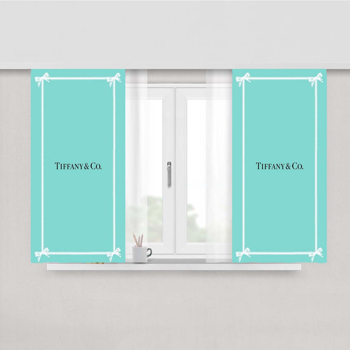 Tiffany And Co Peach Skin Window Curtains