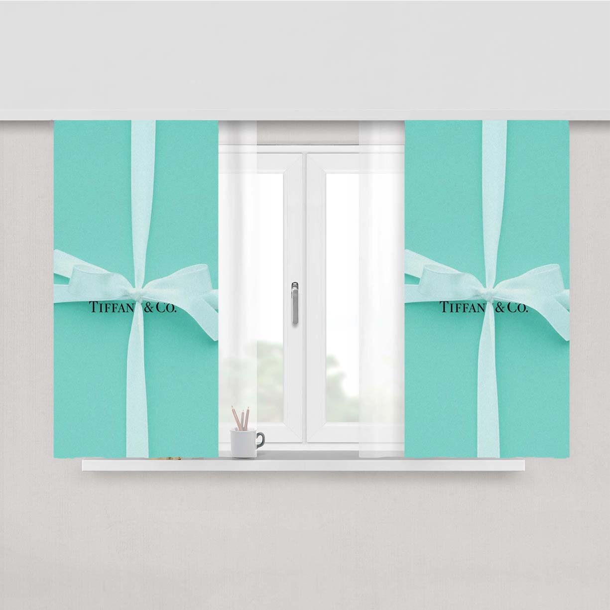 Boston Celtics Patters Peach Skin Window Curtains