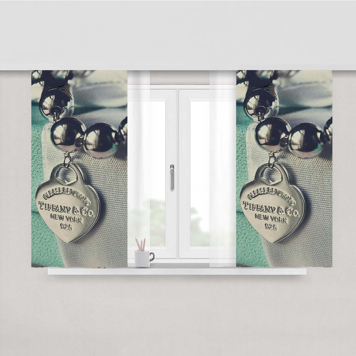 Betty Boop Biker Peach Skin Window Curtains