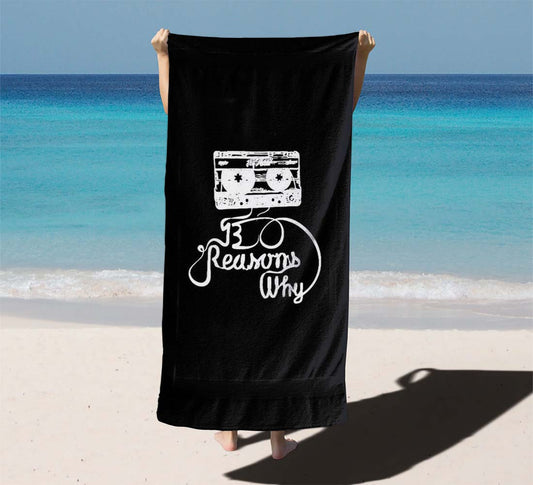 13 Reasons Why Tv Show Jay Asher Bath Towel Beach Towels | 31 x 71 inch