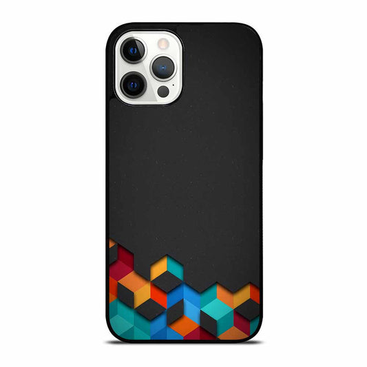 3D Cubes Abstract iPhone 16 Pro Max Case