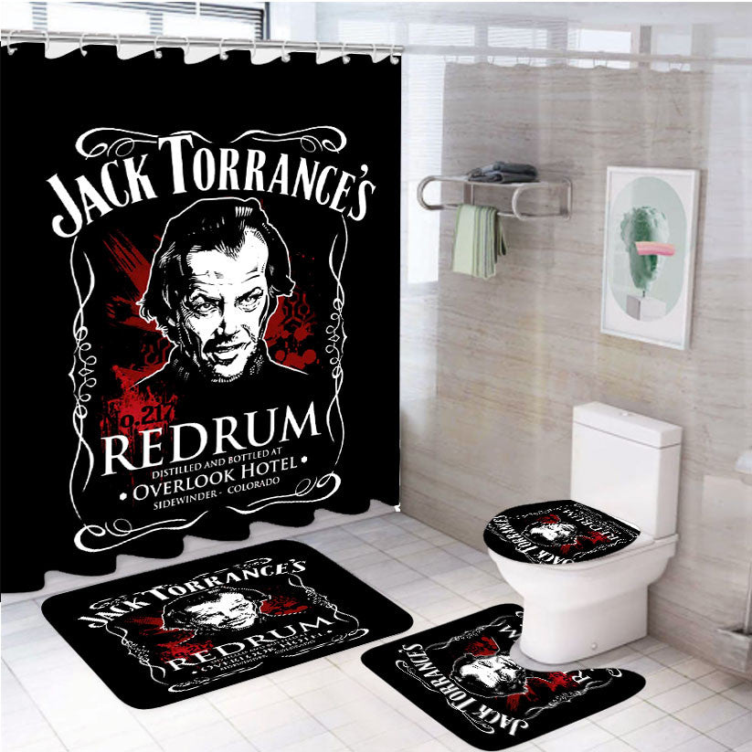 Search Jack Torrance 4Pcs Bathroom Non-Slip Rugs Shower Curtain Fabric Waterproof
