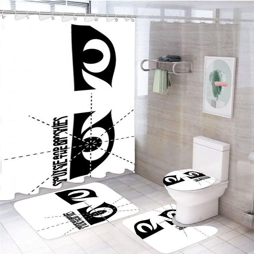 Siouxsie And The Banshees 4Pcs Bathroom Non-Slip Rugs Shower Curtain Fabric Waterproof