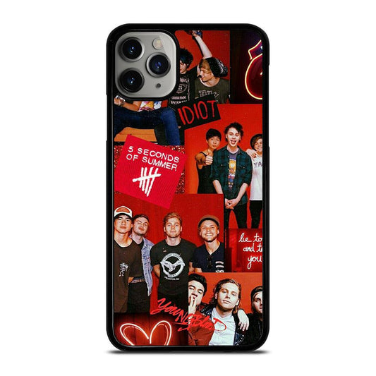 5 Seconds Of Summer Red Collage iPhone 15 | 16 Pro Max Case