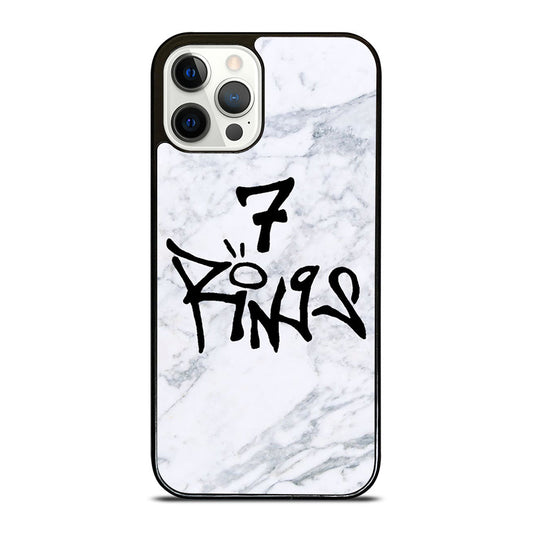 7 Rings Ariana Grande Marble iPhone 16 Pro Max Case