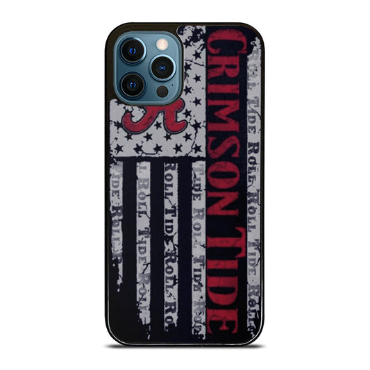 Alabama Crimson Tide Usa Flag iPhone 15 | 16 Pro Max Case