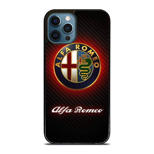 Alfa Romeo Car Emblem Carbon iPhone 15 | 16 Pro Max Case