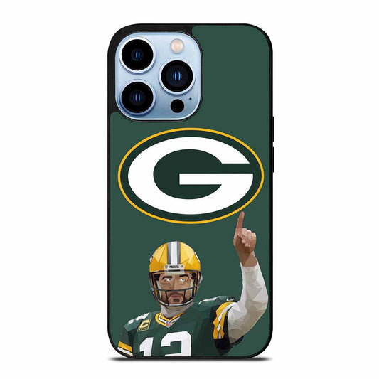 Aaron Rodgers Packers Art iPhone 15 | 16 Pro Max Case