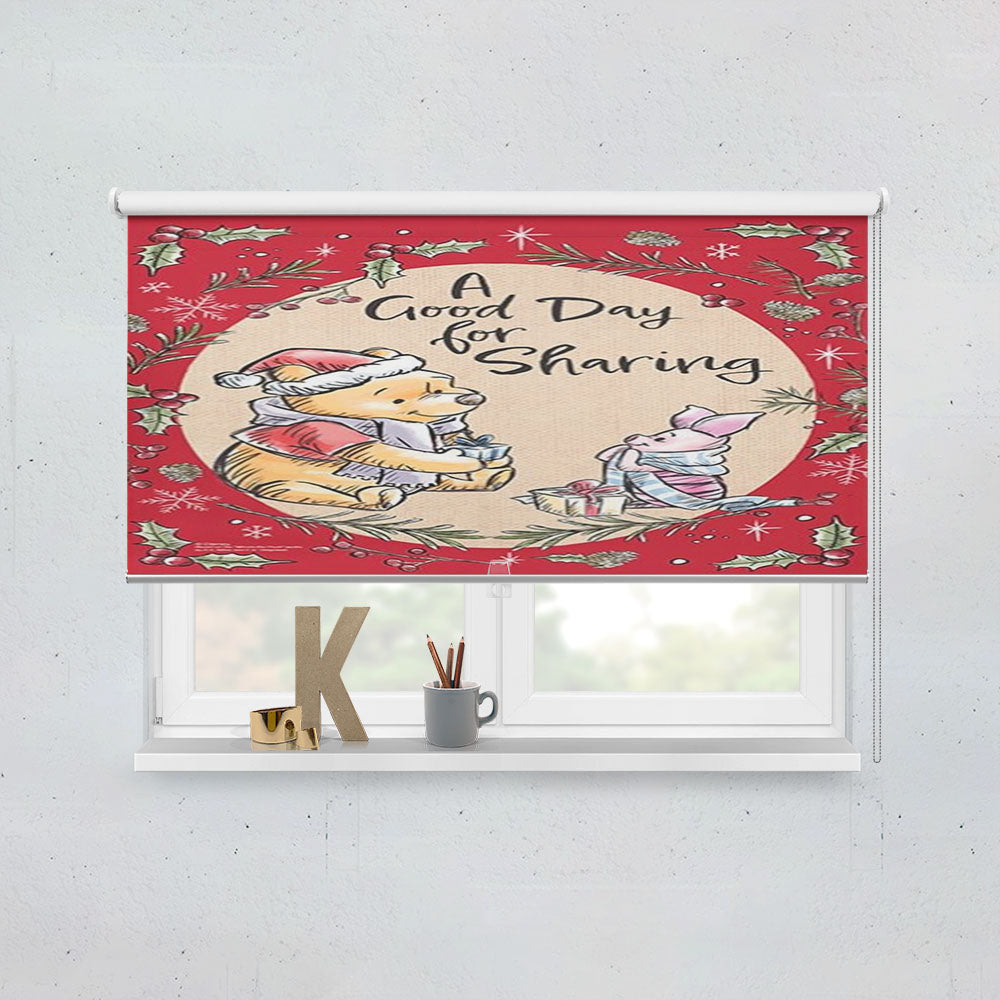 A Good Day For Sharing Pooh And Piglet Window Roller Blinds Shades