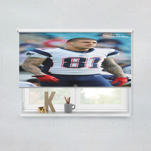 Aaron Hernandez Window Roller Blinds Shades