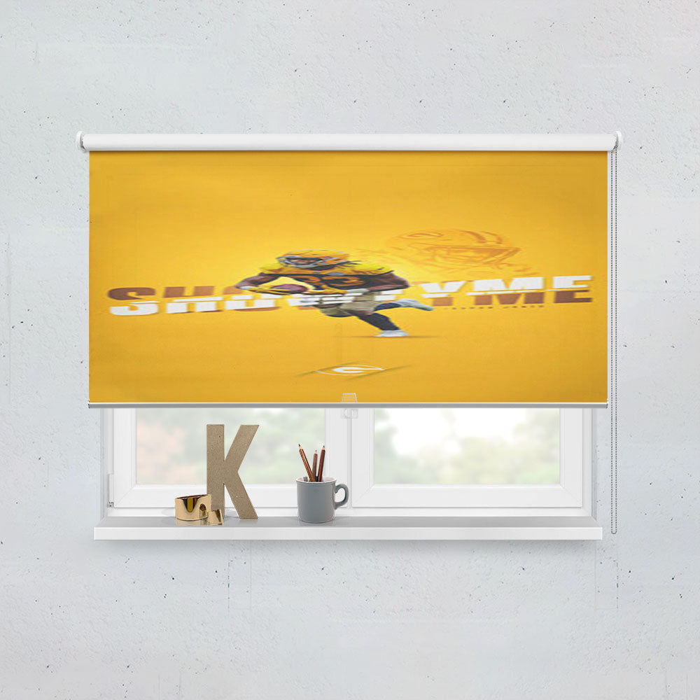 Aaron Jones Green Bay Nfl Window Roller Blinds Shades