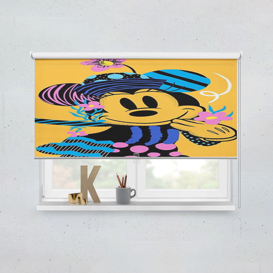 Abstract Spring Minnie Mouse Window Roller Blinds Shades