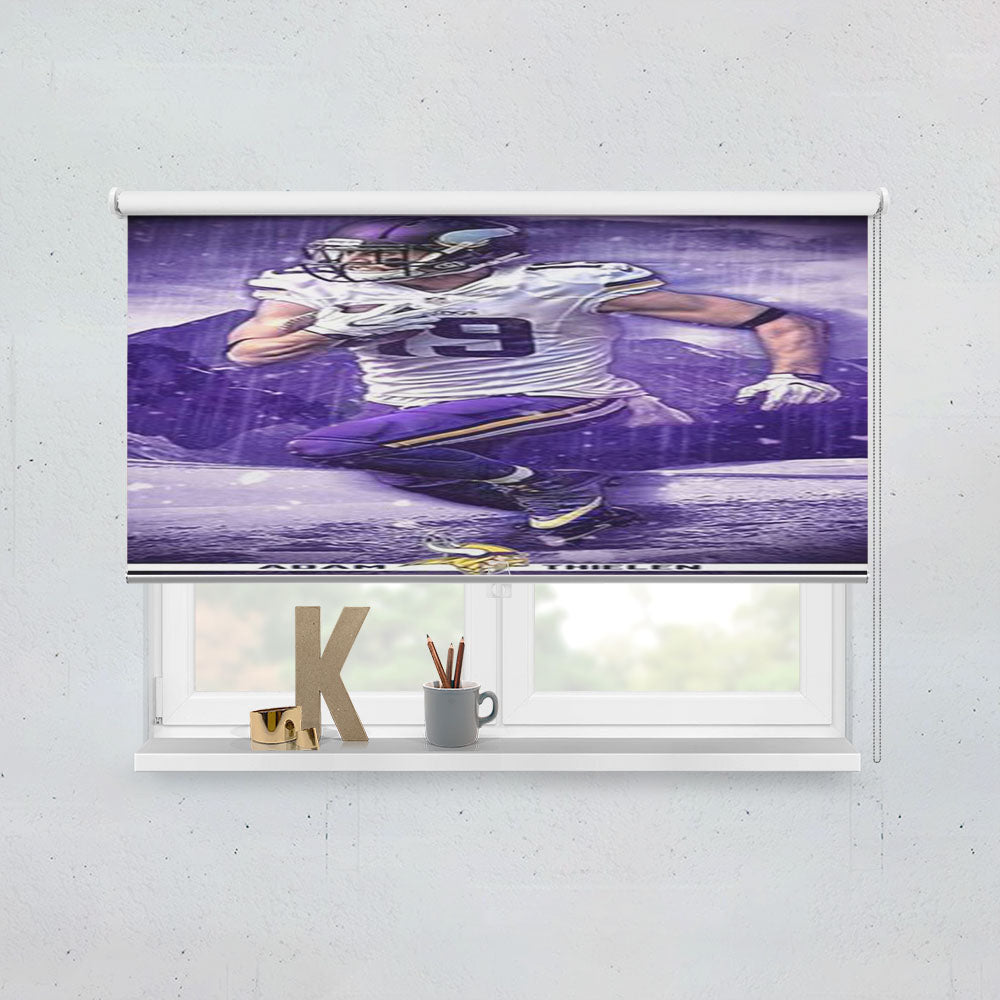 Adam Thielen Minnesota Viking 2 Window Roller Blinds Shades