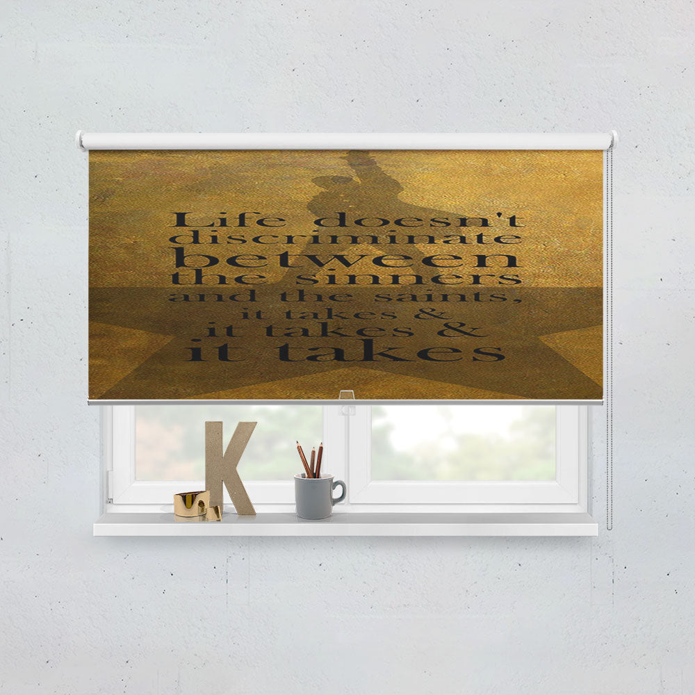 Alexander Hamilton It Takes Quotes Window Roller Blinds Shades