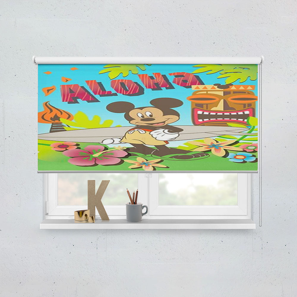 Aloha Tiki Mickey Window Roller Blinds Shades