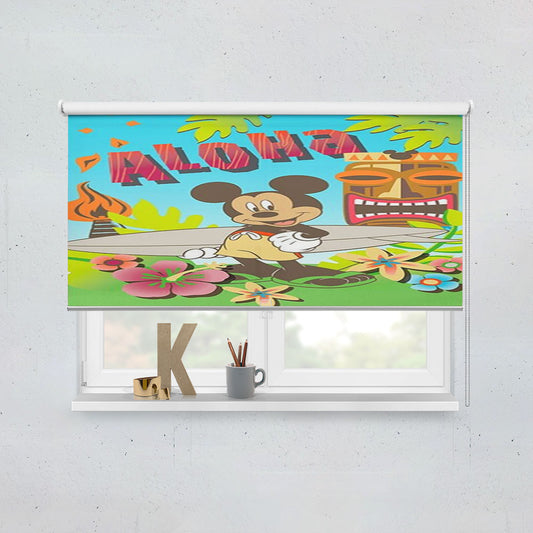 Aloha Tiki Mickey Window Roller Blinds Shades
