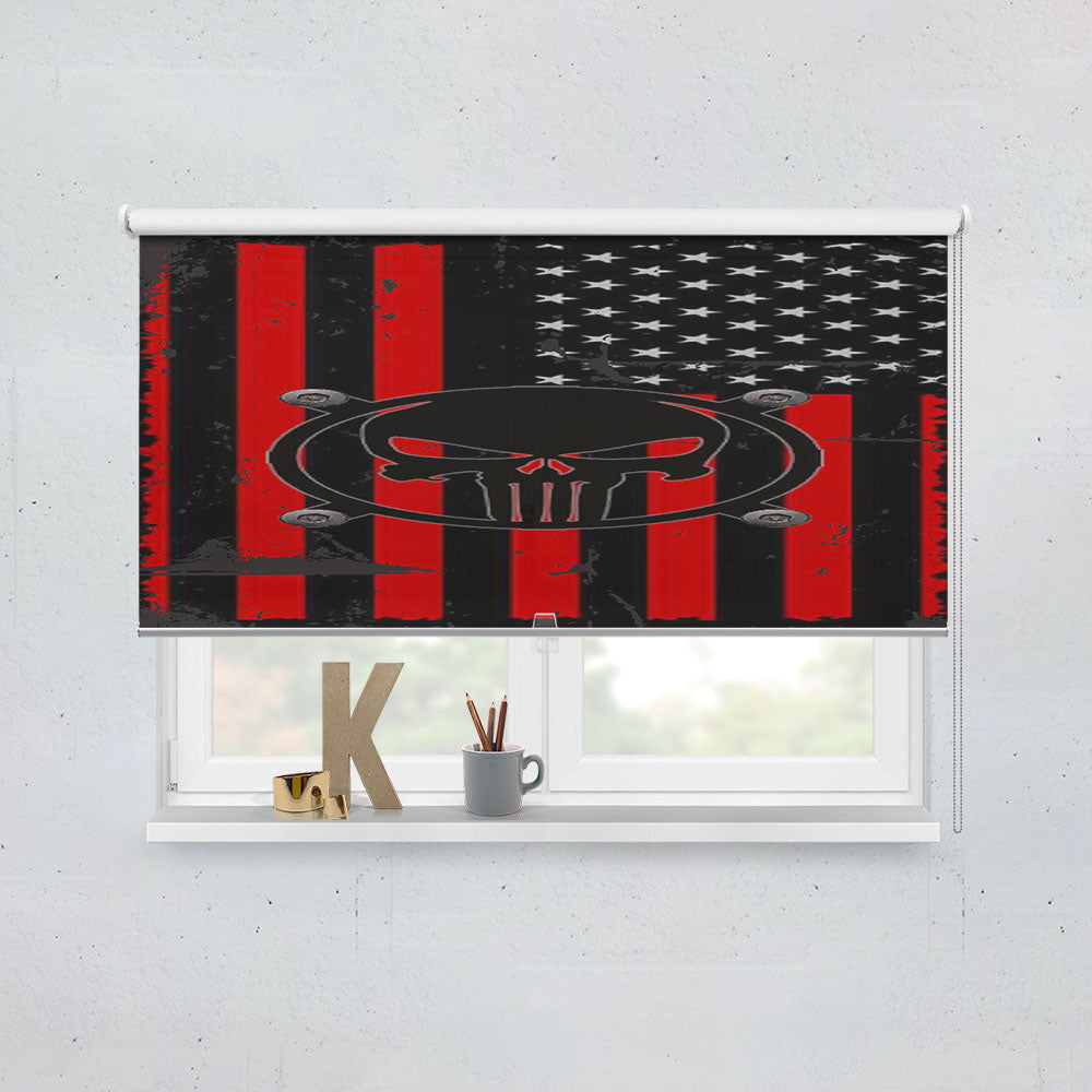 American Flag Punisher Window Roller Blinds Shades