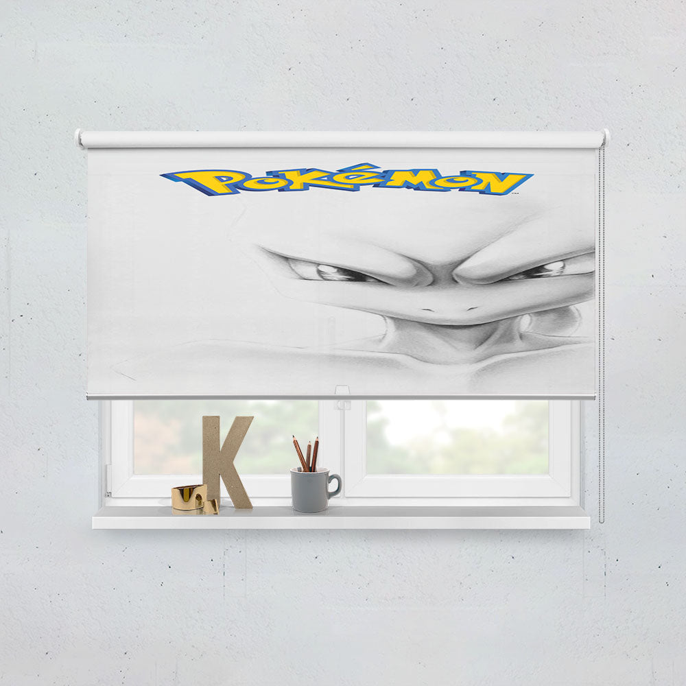 Anime Pokemon Mewto Window Roller Blinds Shades