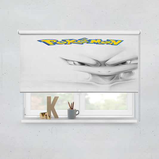Anime Pokemon Mewto Window Roller Blinds Shades