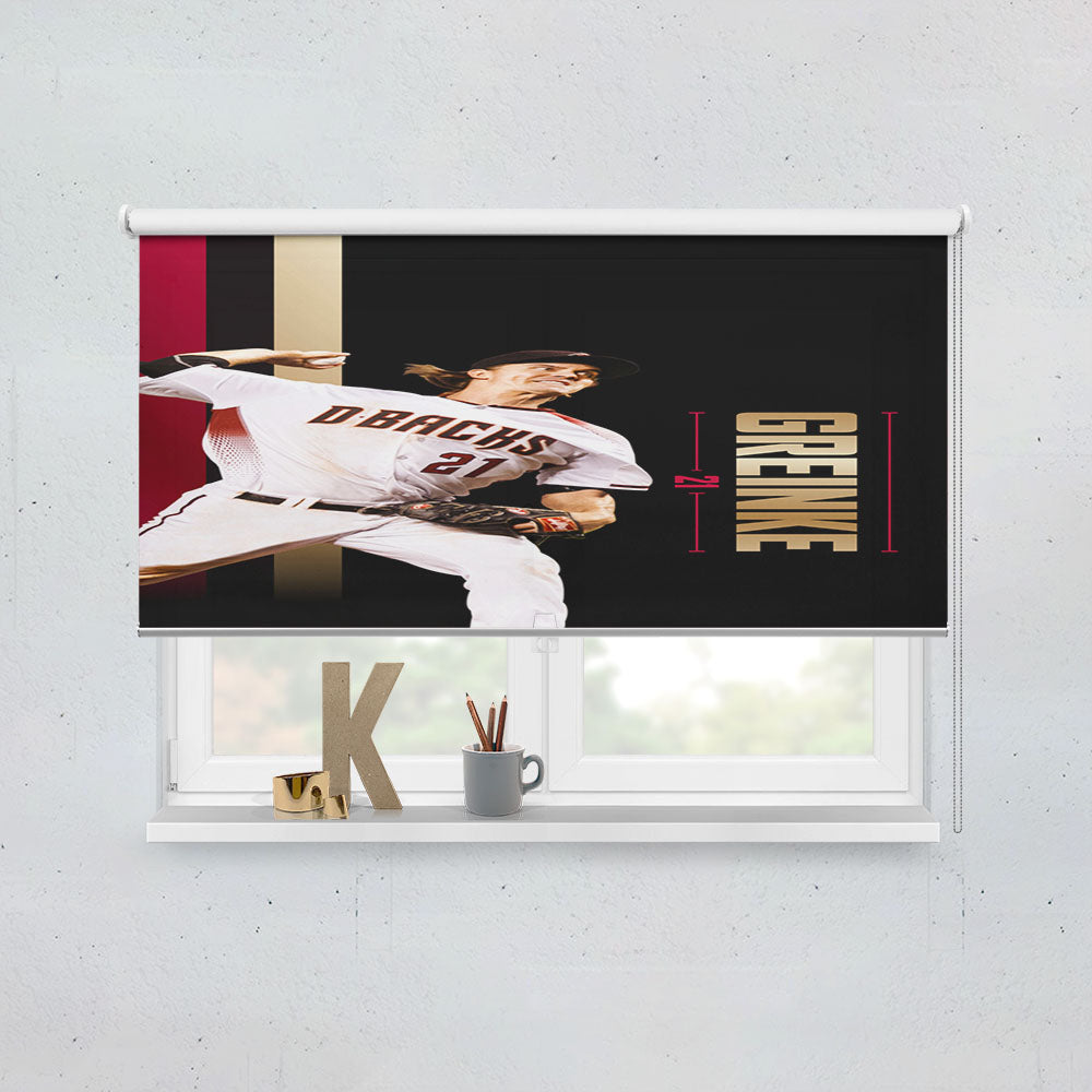 Arizona Diamondbacks Greinke Window Roller Blinds Shades