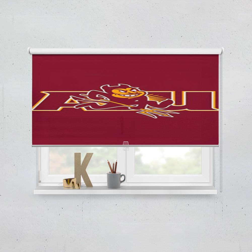 Arizona State Sun Devils 3 Window Roller Blinds Shades
