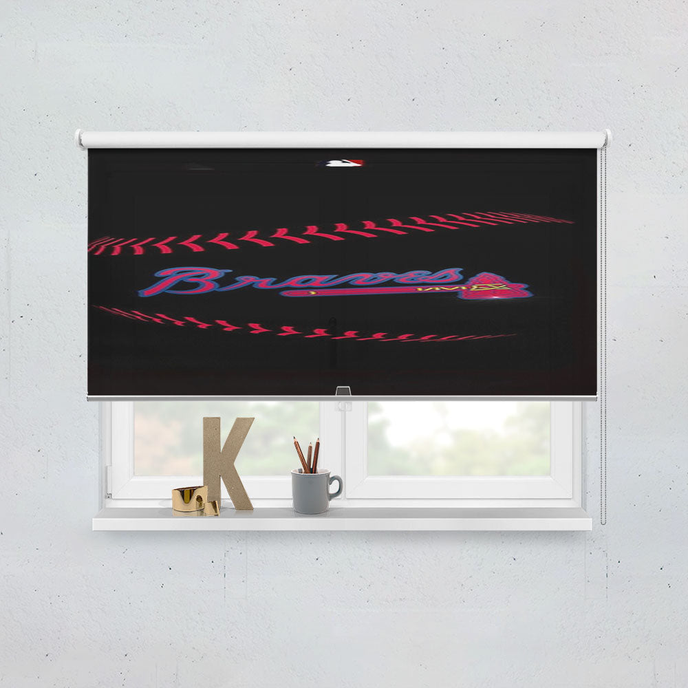 Atlanta Braves Baseball Mlb Window Roller Blinds Shades
