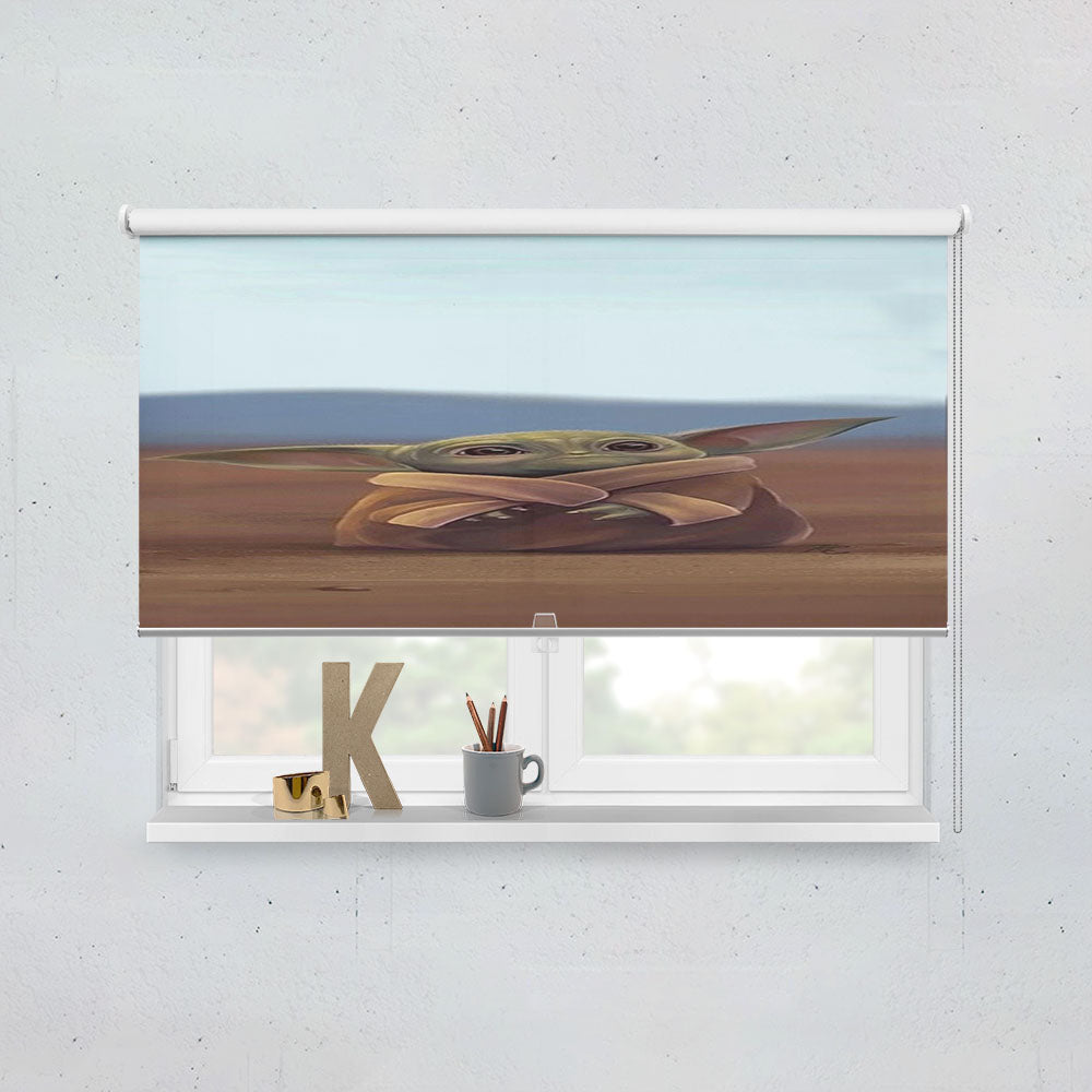 Baby Yoda Cute Star Wars Window Roller Blinds Shades