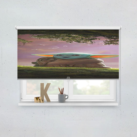 Baby Yoda Star Wars Window Roller Blinds Shades
