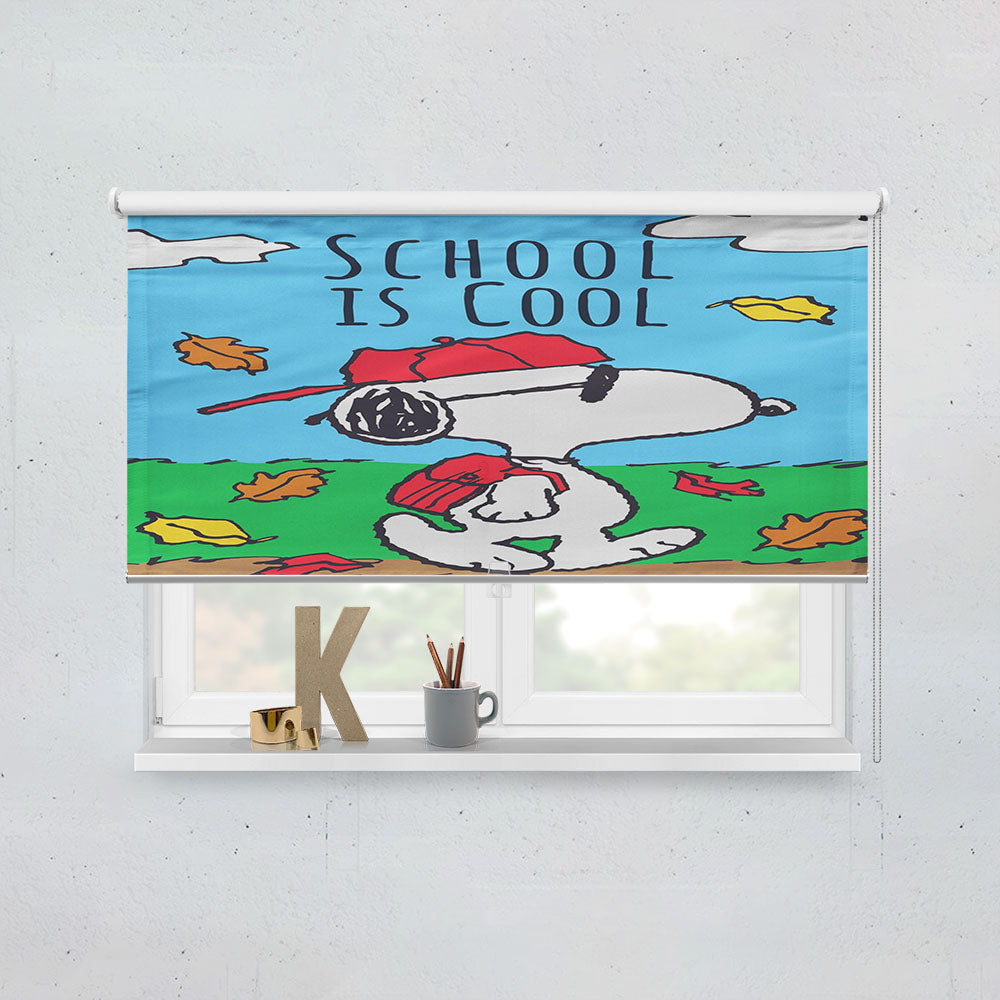 Back To School Snoopy Window Roller Blinds Shades
