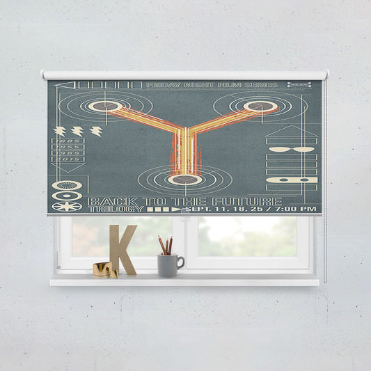 Back To The Future Flux Window Roller Blinds Shades