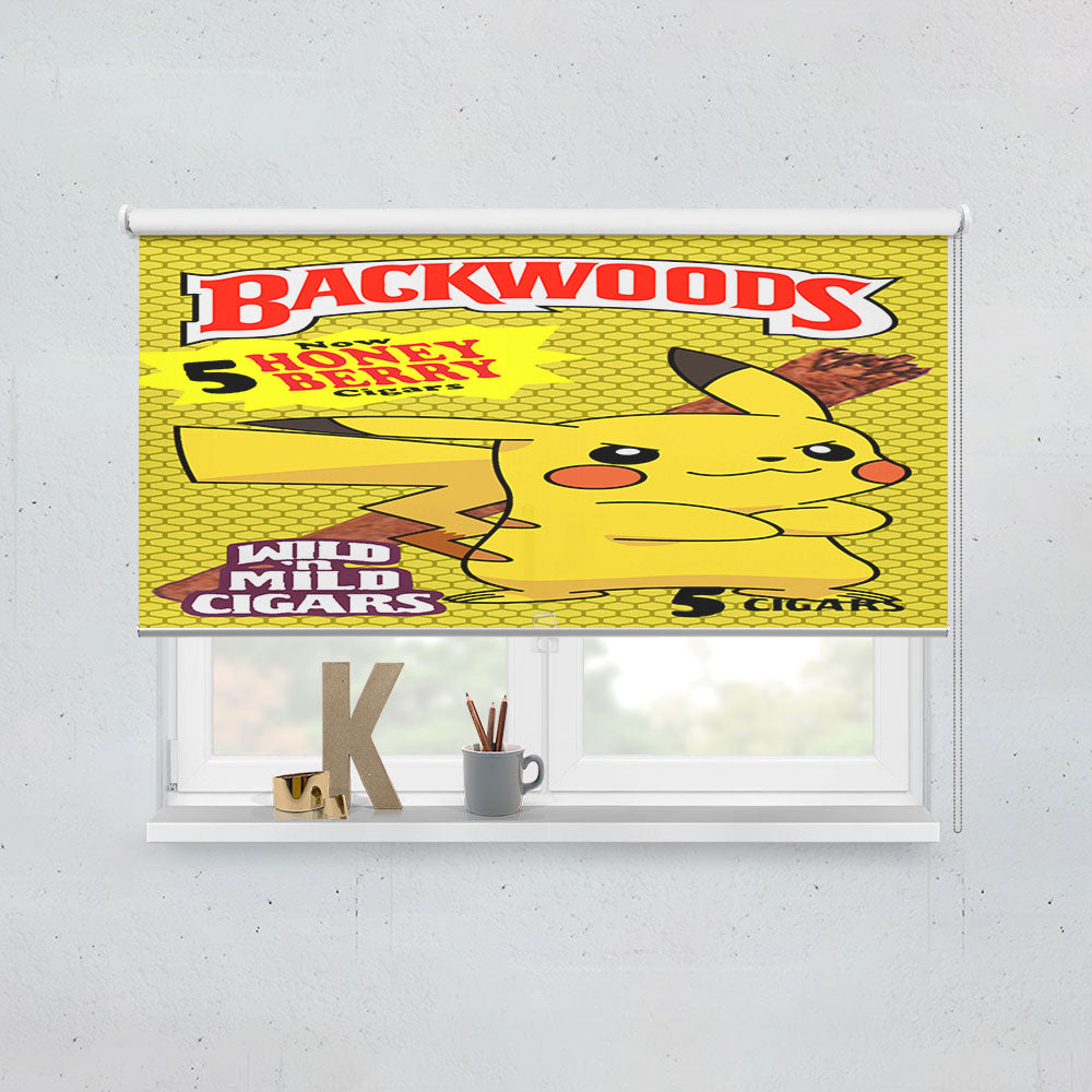 Backwoods Pikachu Blunt Wraps Window Roller Blinds Shades