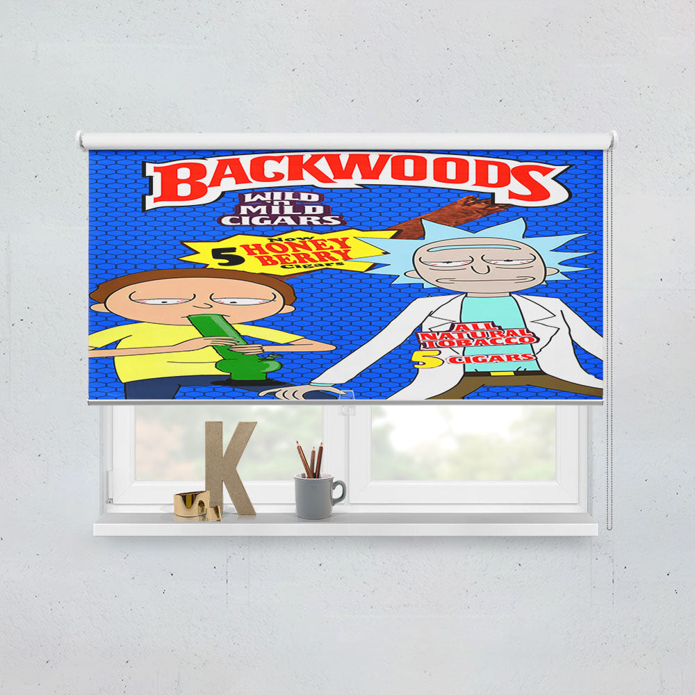 Backwoods X Rick And Morty Window Roller Blinds Shades