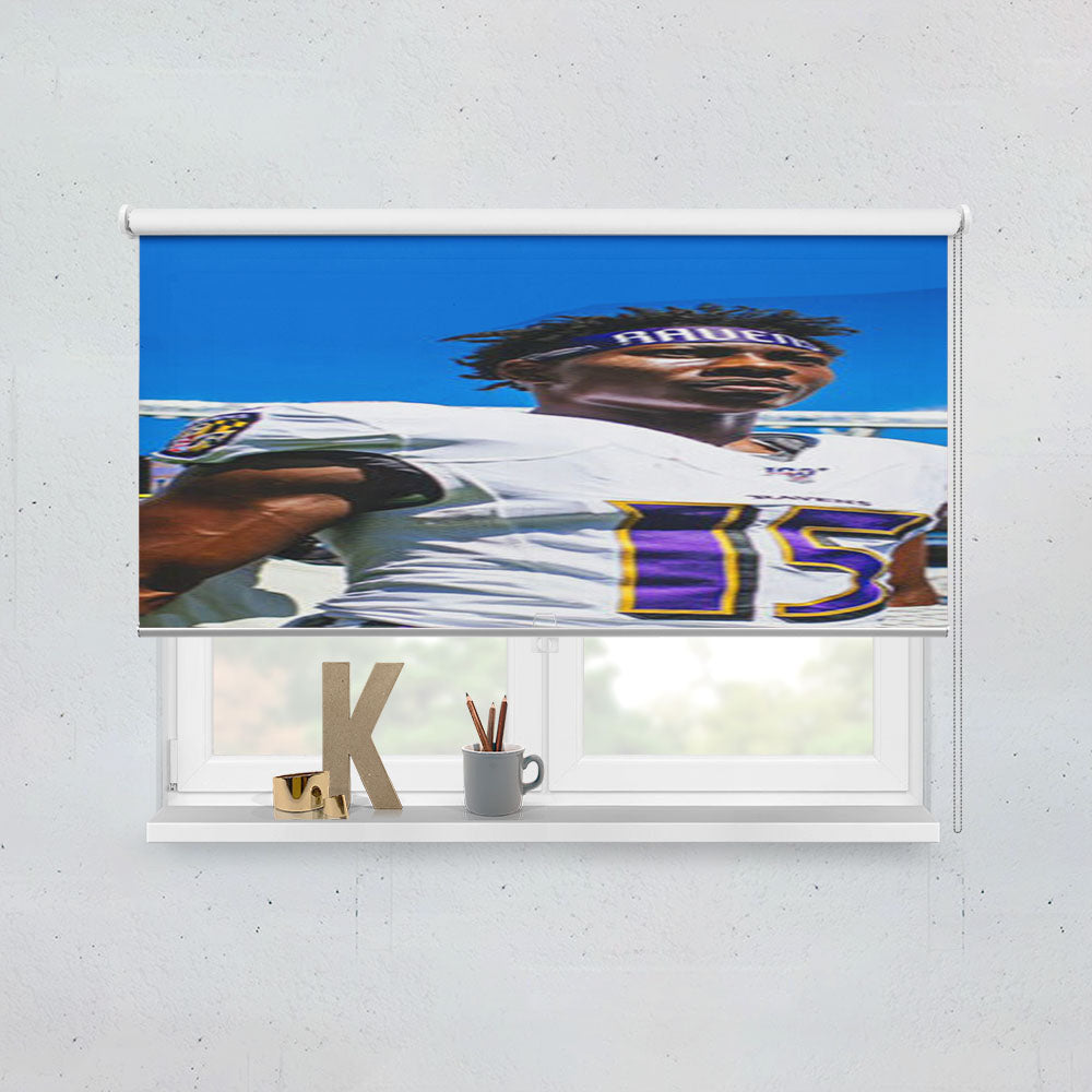 Baltimore Ravens Hollywood Brown Window Roller Blinds Shades