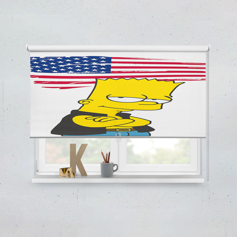 Bart Simpson Supreme Usa Window Roller Blinds Shades
