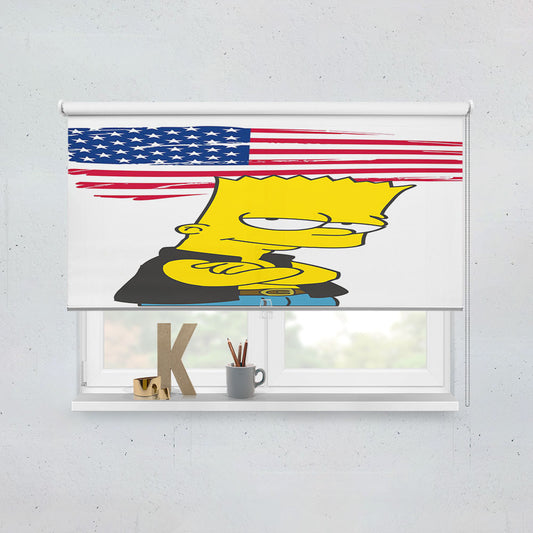 Bart Simpson Supreme Usa Window Roller Blinds Shades