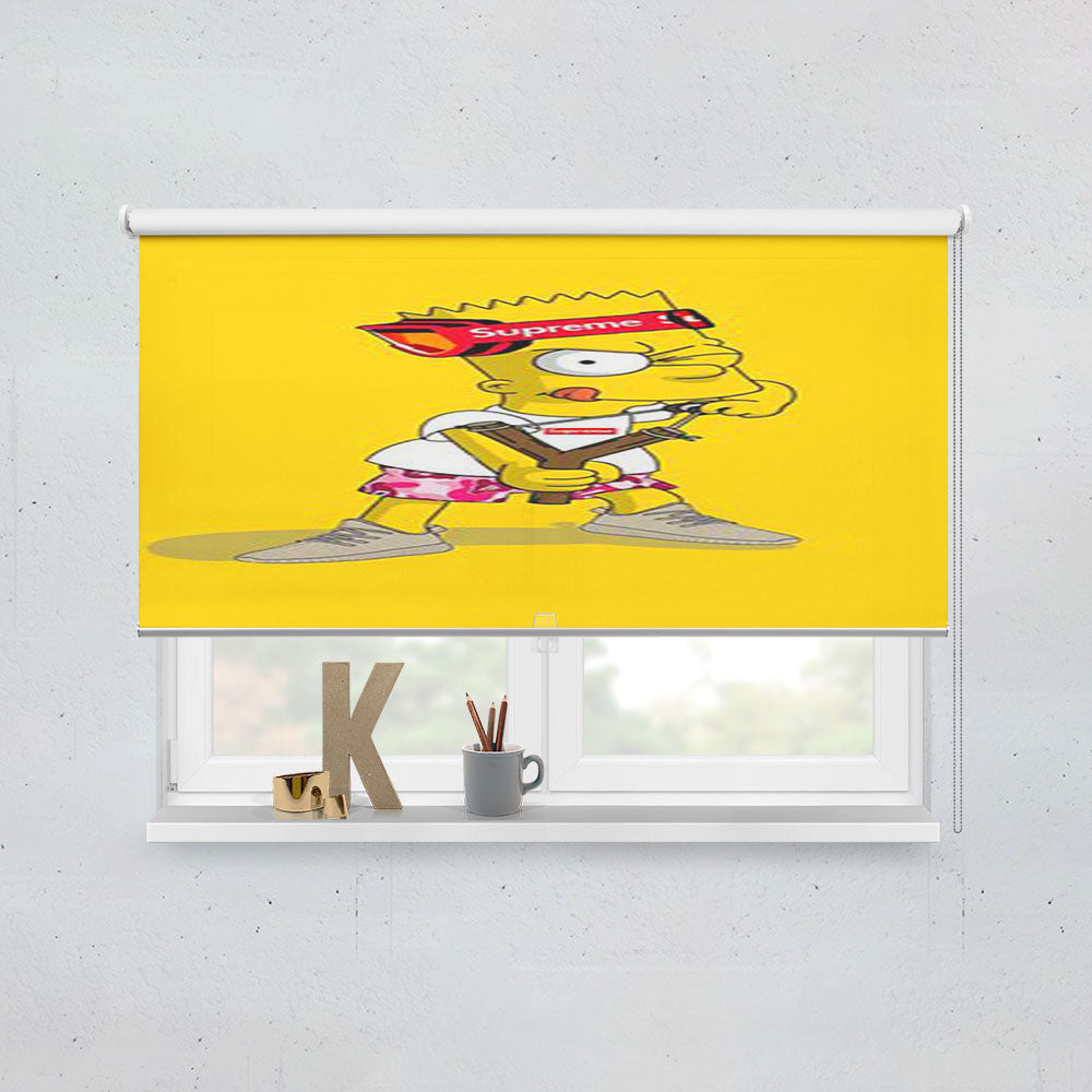 Bart Simpson Supreme Yeezy Window Roller Blinds Shades