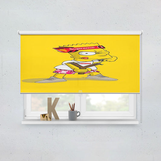 Bart Simpson Supreme Yeezy Window Roller Blinds Shades