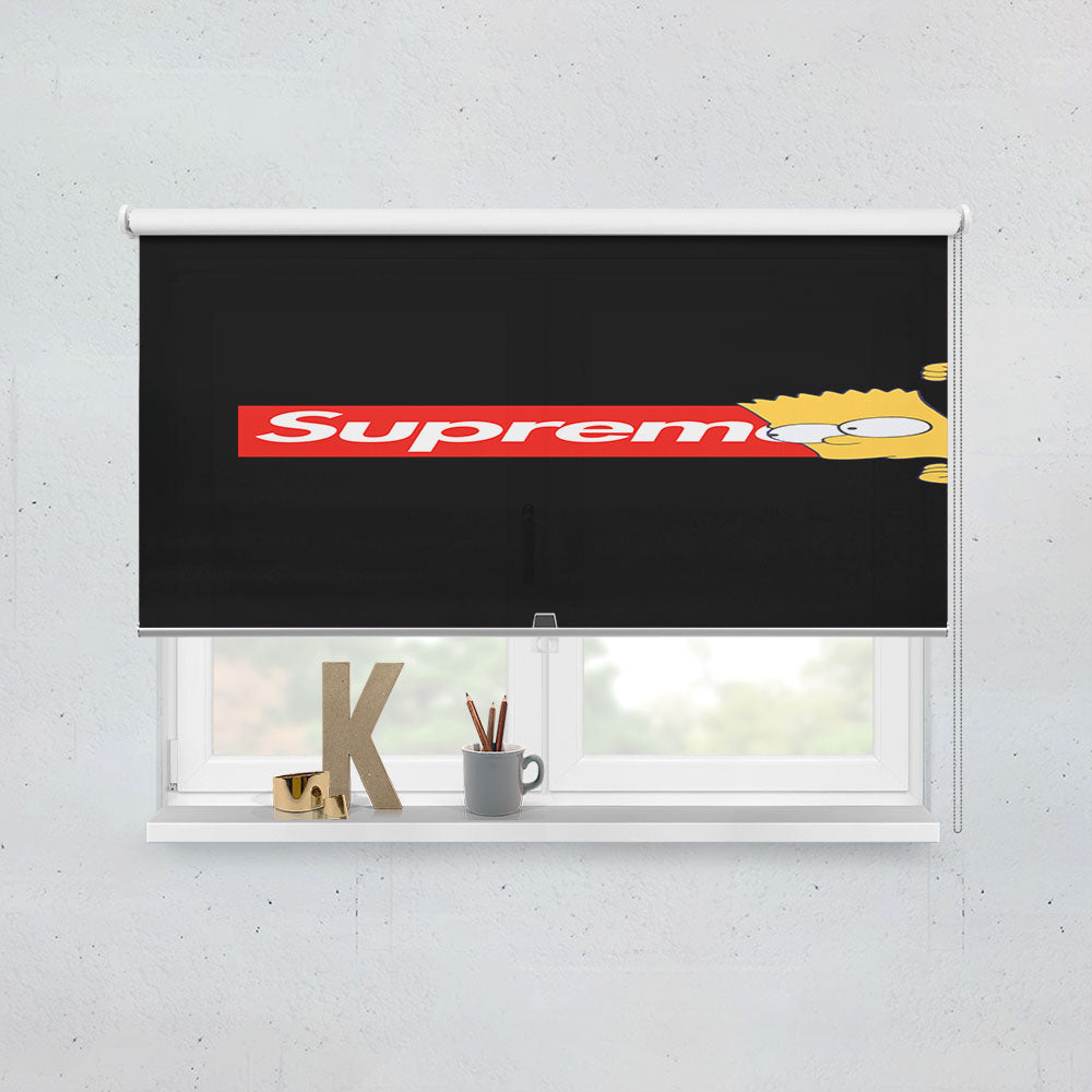 Bart Simpson Takes A Peek At The Supreme Window Roller Blinds Shades