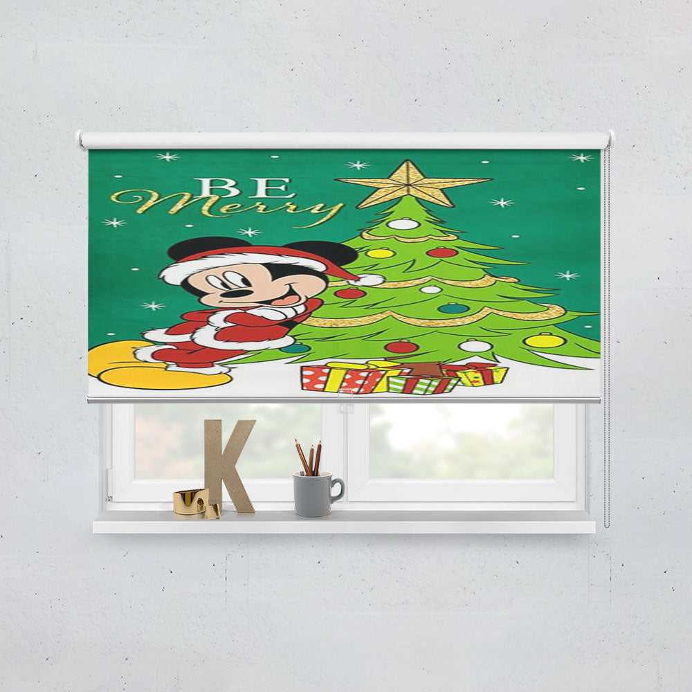Be Merry Santa Mickey Window Roller Blinds Shades