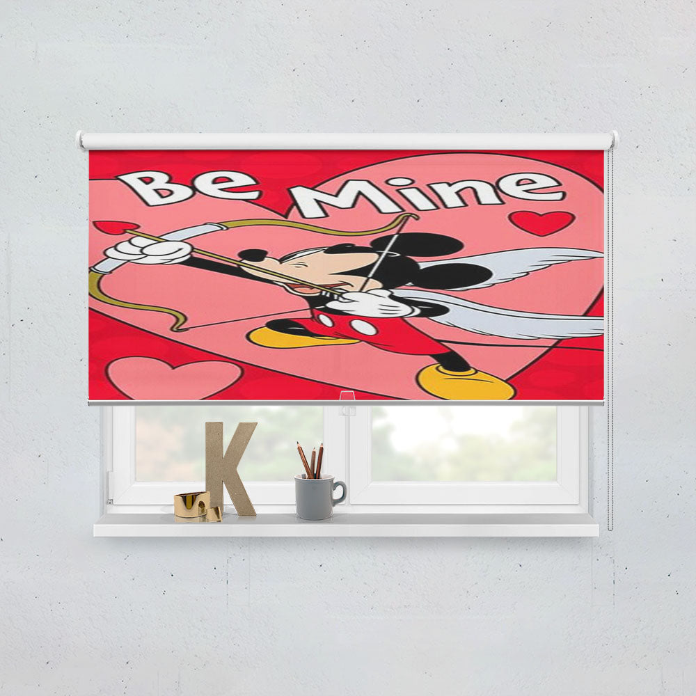 Be Mine Cupid Mickey Window Roller Blinds Shades