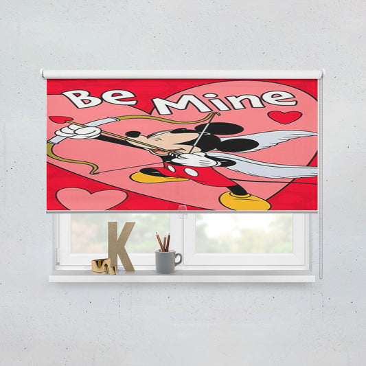 Be Mine Cupid Mickey Window Roller Blinds Shades