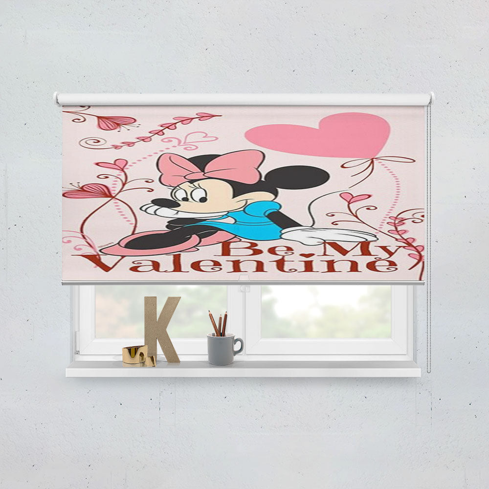 Be My Valentine Minnie Window Roller Blinds Shades