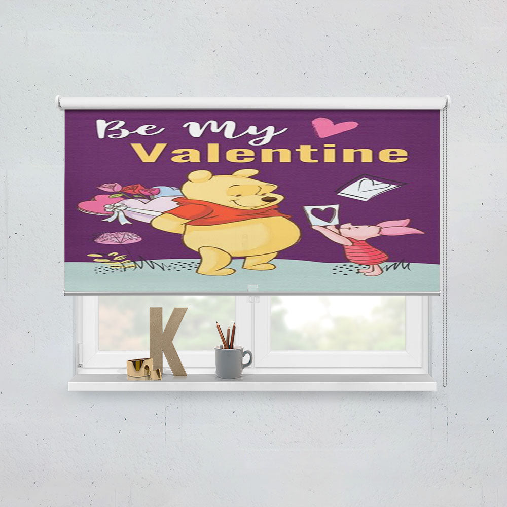 Be My Valentine Pooh Window Roller Blinds Shades