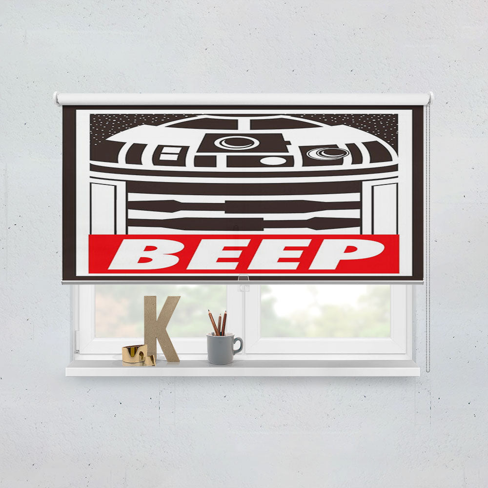 Beep R2D2 Robot Star Wars Window Roller Blinds Shades