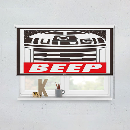 Beep R2D2 Robot Star Wars Window Roller Blinds Shades