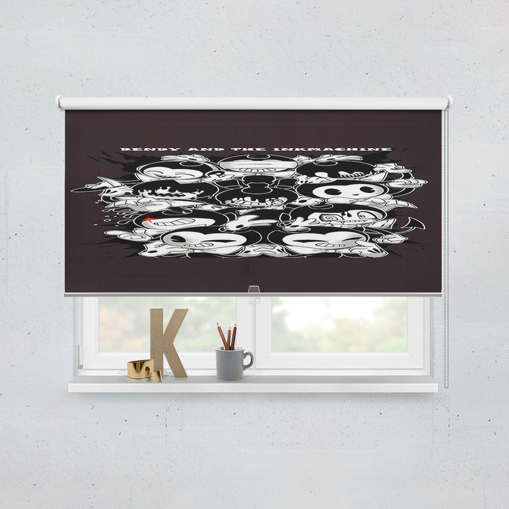 Bendy And The Ink Machine Doodle Expression Window Roller Blinds Shades