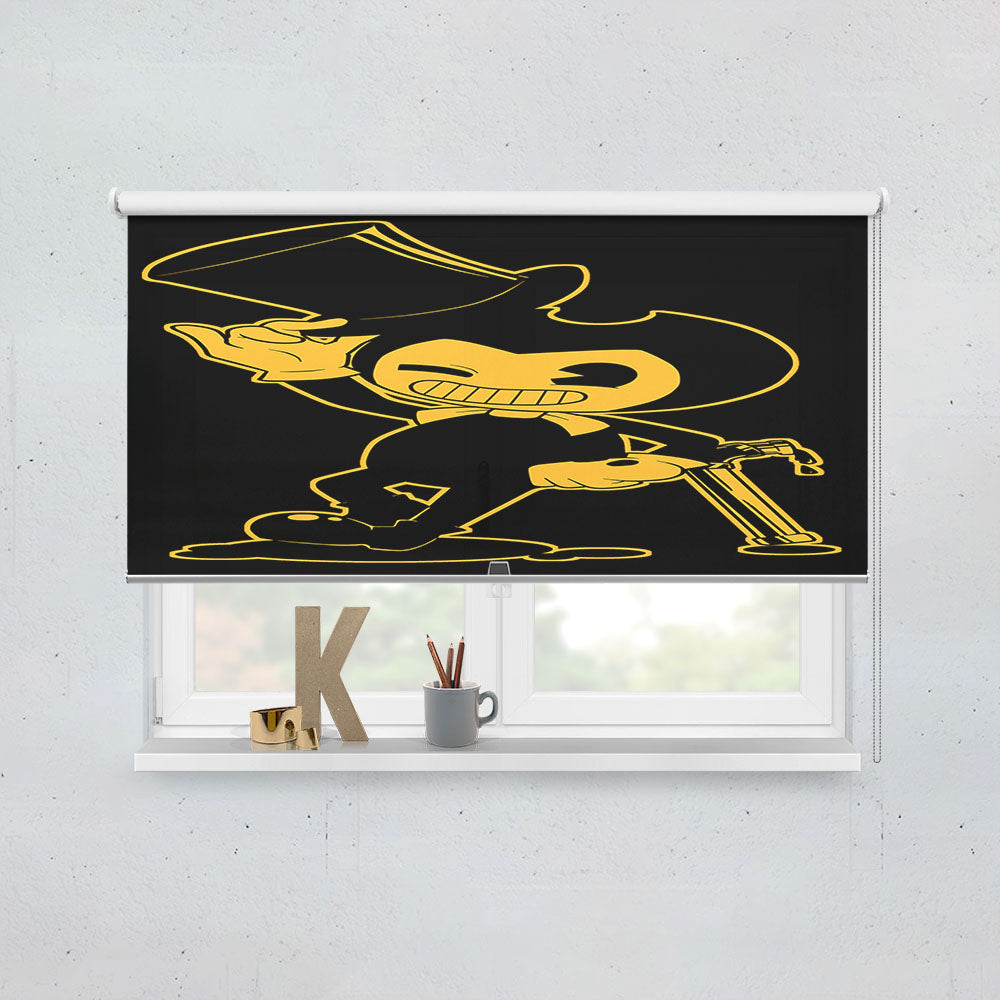 Bendy And The Ink Machine Mascot Window Roller Blinds Shades