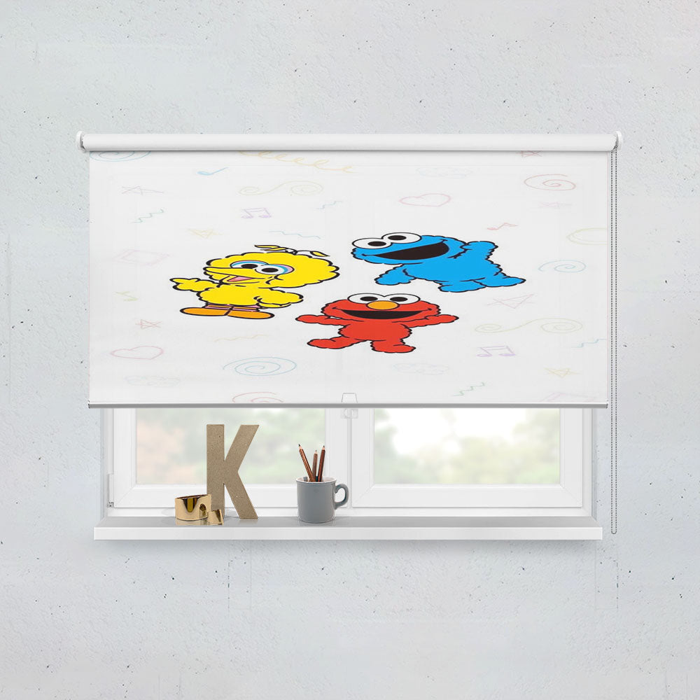 Big Bird Elmo Cookie Monster Window Roller Blinds Shades